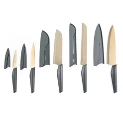 10-Piece Cutlery Set in Grey and Champagne