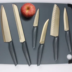 10-Piece Cutlery Set in Grey and Champagne