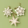 Pierced Star Ornaments Set of 3