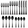 Portola Black Satin 20-Piece Flatware Set