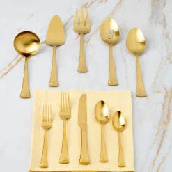 Portola Gold Satin 20-Piece Flatware Set