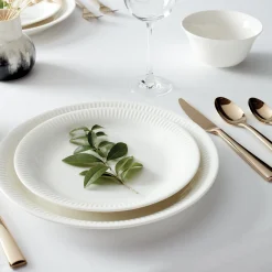 Profile White Dinner Plates, Set of 4