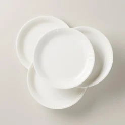 Profile White Dinner Plates, Set of 4