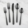 Quinn Black Sand Mirror 20-Piece Flatware Set