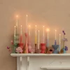 Rainbow Twisted Table Candles, Set of 8
