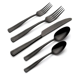 Reid Black Vintage 20-Piece Flatware Set