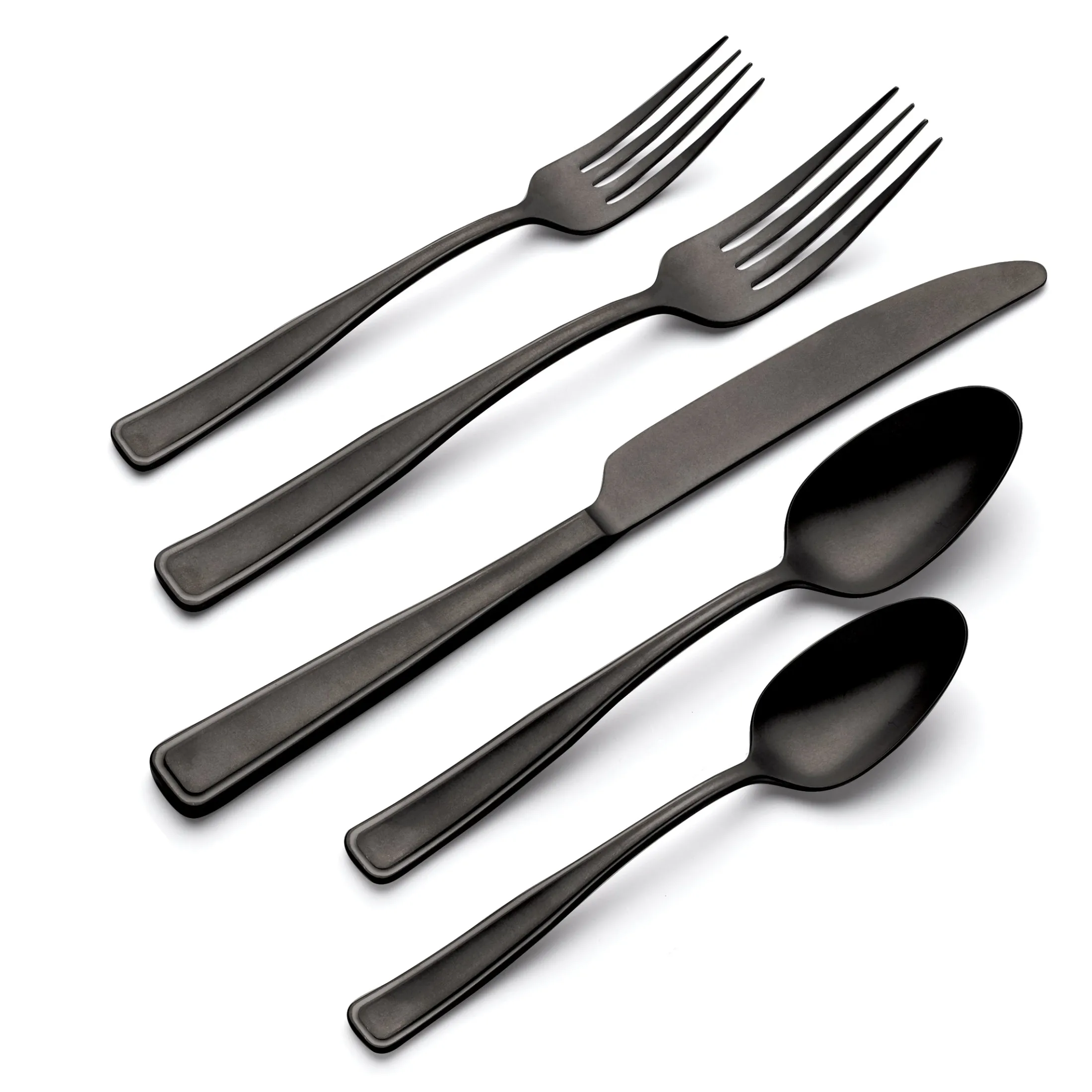 Reid Black Vintage 20-Piece Flatware Set