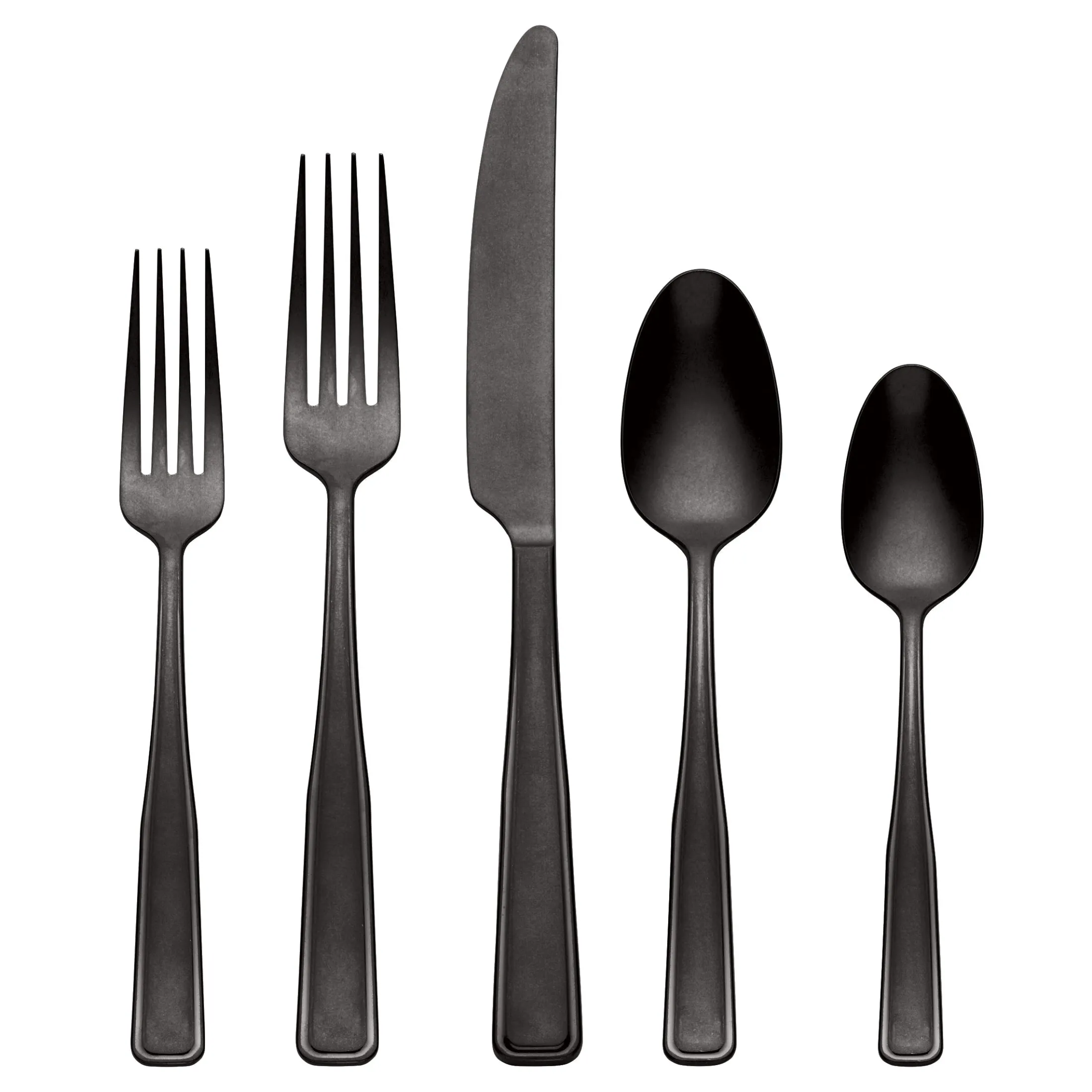 Reid Black Vintage 20-Piece Flatware Set