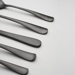 Rhiannon Black Satin 20-Piece Flatware Set