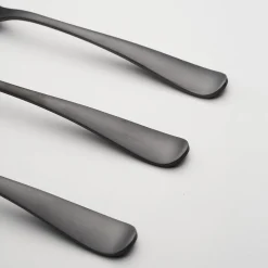 Rhiannon Black Satin 3-Piece Hostess Set