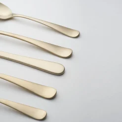 Rhiannon Champagne Satin 20-Piece Flatware Set