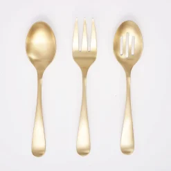 Rhiannon Champagne Satin 3-Piece Hostess Set