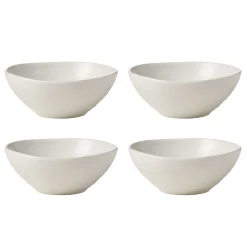 Ridge White 12-Piece Dinnerware Set