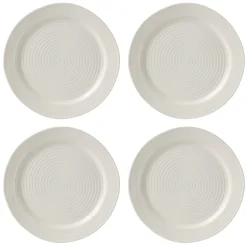 Ridge White 12-Piece Dinnerware Set