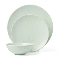 Roseto Soft Sage 12-Piece Dinnerware Set
