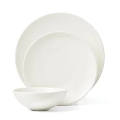 Roseto White 12-Piece Dinnerware Set