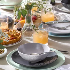 Roseto White 12-Piece Dinnerware Set