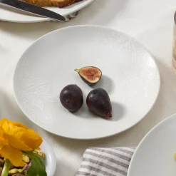 Roseto White 12-Piece Dinnerware Set