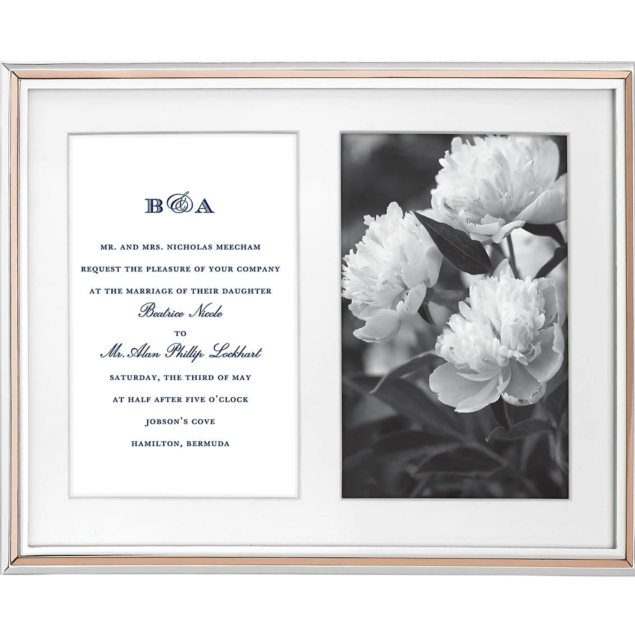 Rosy Glow Double 5x7 Photo Frame
