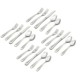 Satin Sand Dune 20-Piece Flatware Set