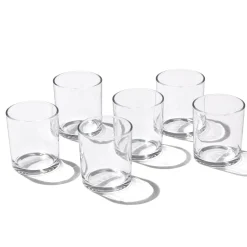 24 Seven Clear Medium Tumblers, Set of 6