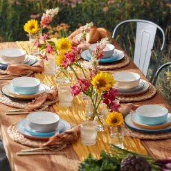 24 Seven Colors Pumice 12-Piece Dinnerware Set