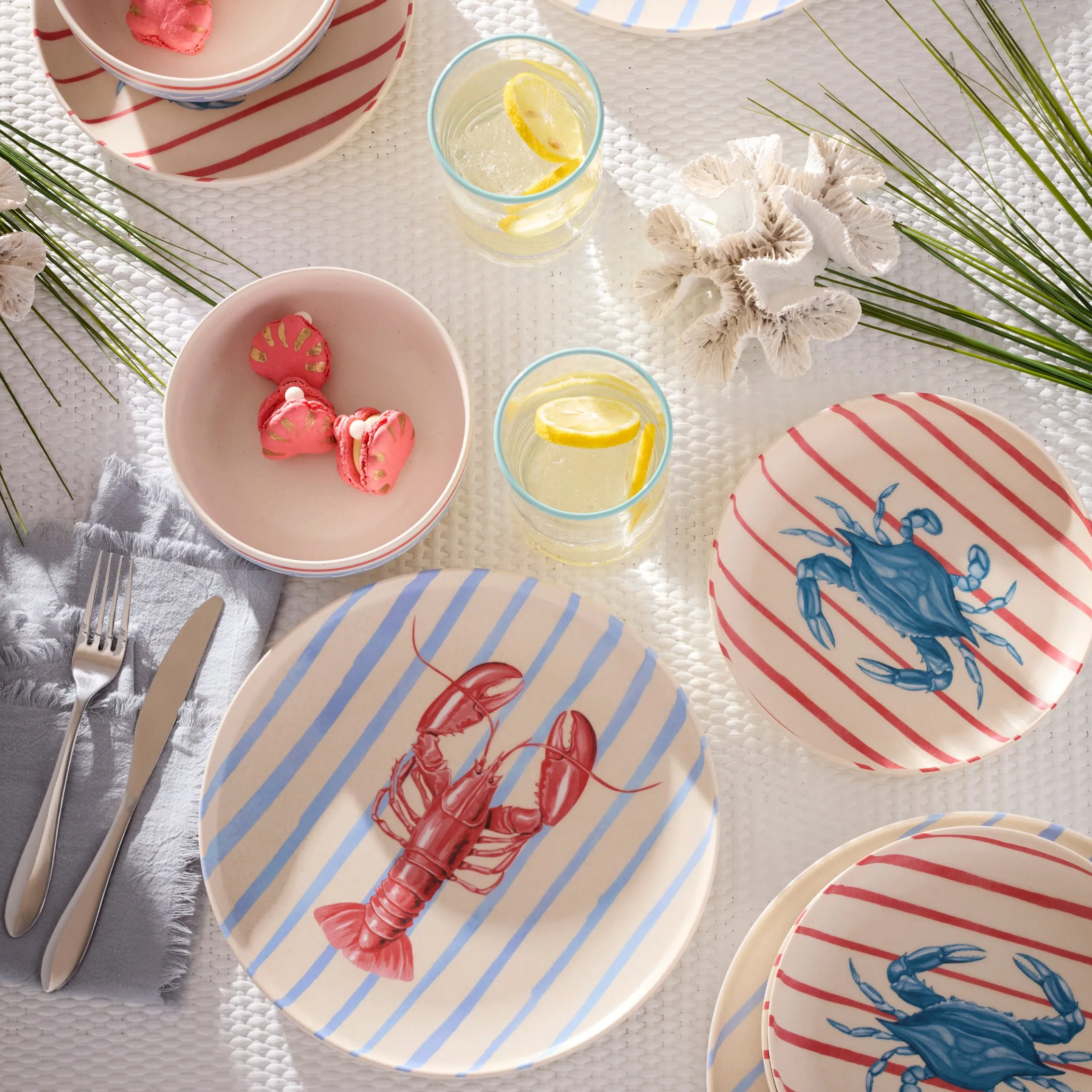 24 Seven Melamine Wharfside 24-Piece Dinnerware Set