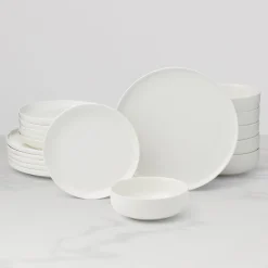 24 Seven White 18-Piece Dinnerware Set