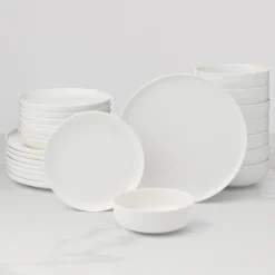 24 Seven White 24-Piece Dinnerware Set