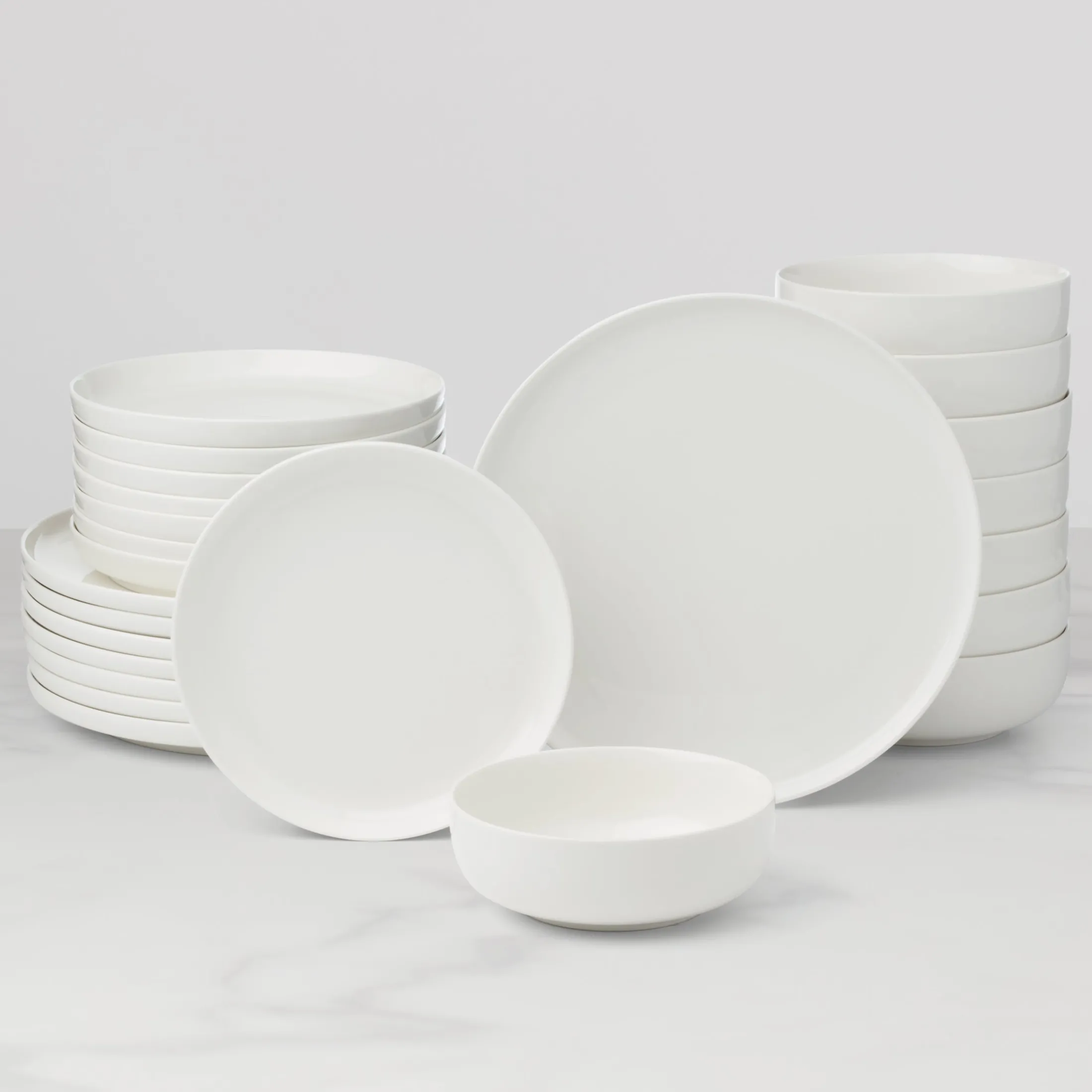24 Seven White 24-Piece Dinnerware Set