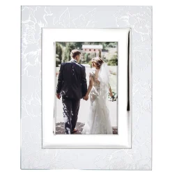 Silver Peony 5x7 Photo Frame
