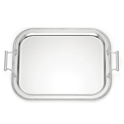 Silverplate Rectangular Tray With Handles