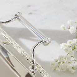 Silverplate Rectangular Tray With Handles
