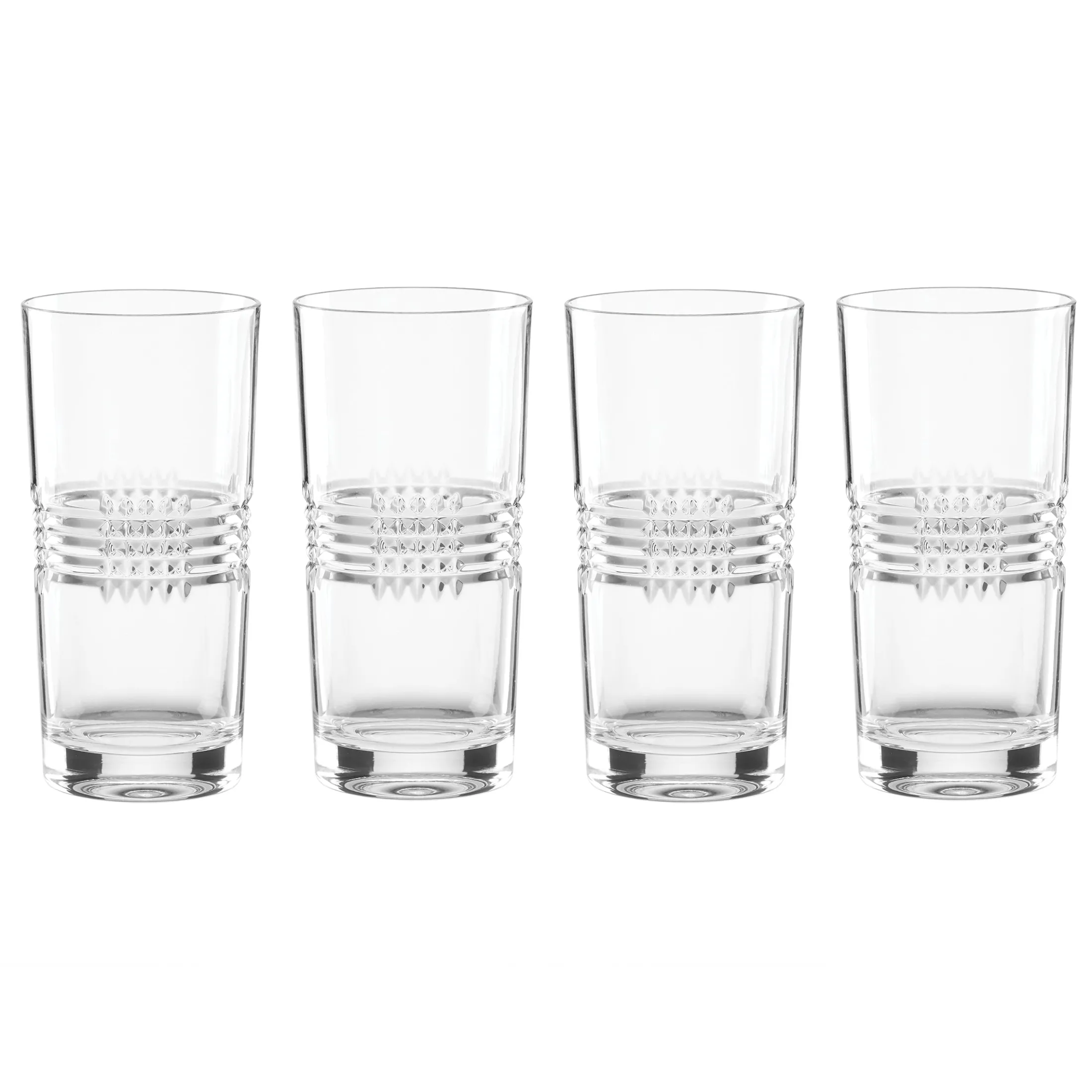 Sloane Crystal Highball Glasses, Set of 4