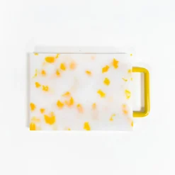 Small Yellow/White Cutting Board