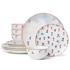 Snowbound 12-Piece Dinnerware Set
