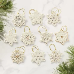 Snowflake 10-Piece Mini Ornament Set