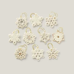 Snowflake 10-Piece Mini Ornament Set