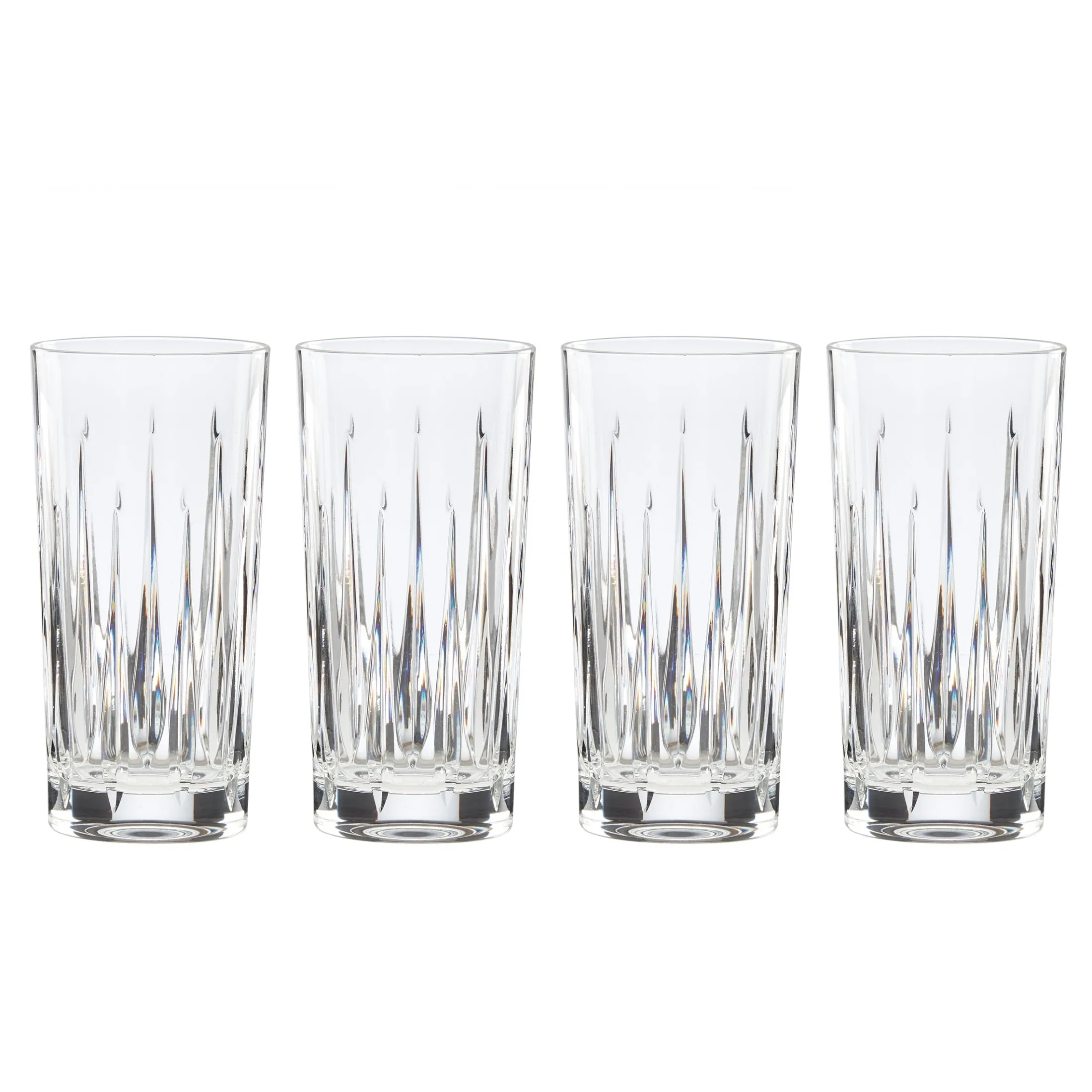 Soho Crystal Highball Glasses, Set of 4