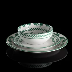 Solear Green 12-Piece Dinnerware Set