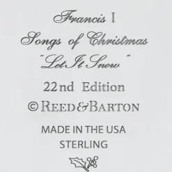 Songs Of Christmas Sterling Silver Ornament