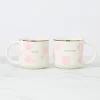 Spring Pansies Mugs, Set of 2