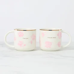 Spring Pansies Mugs, Set of 2