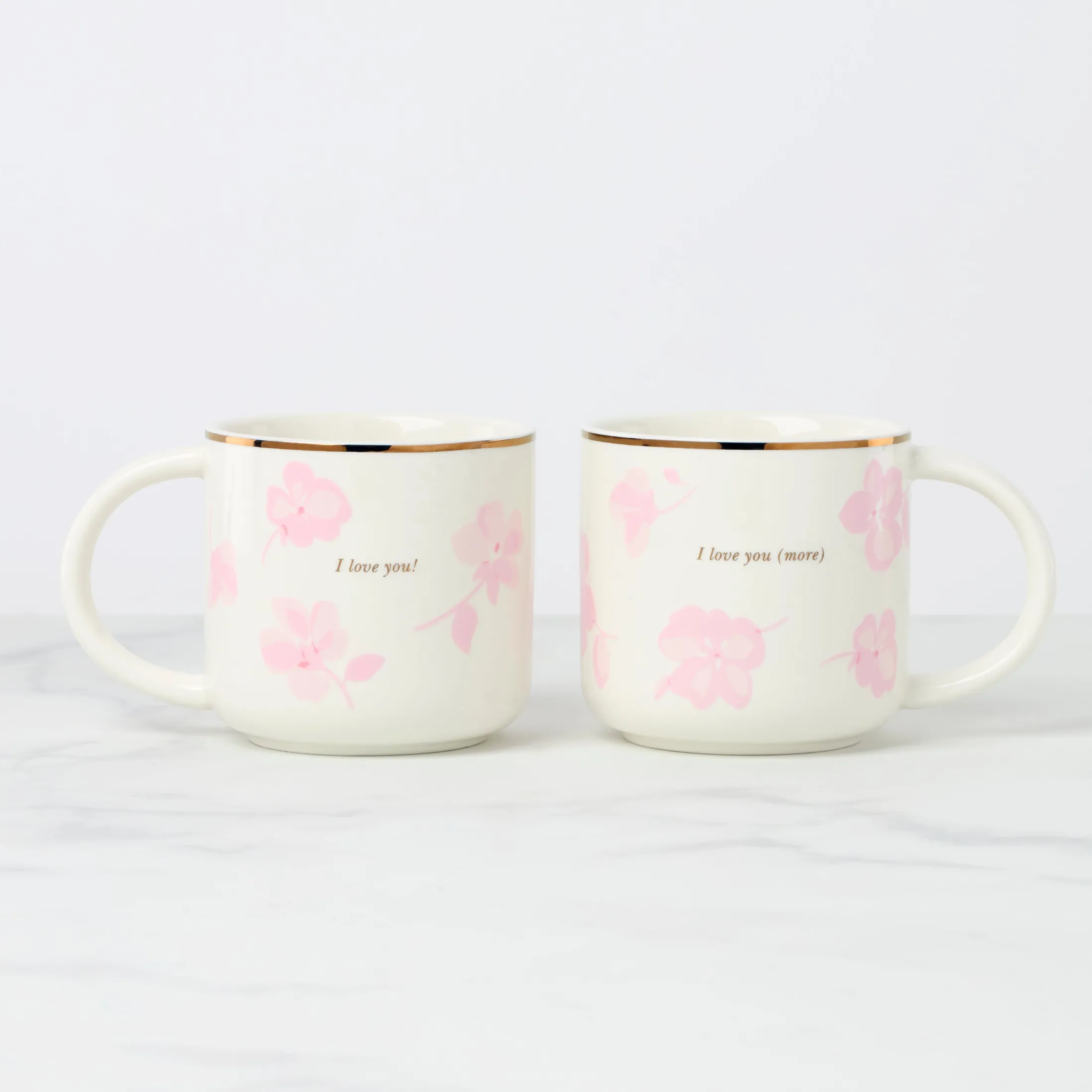 Spring Pansies Mugs, Set of 2