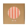 Stripey Assorted Bamboo Small Plates, Set of 6