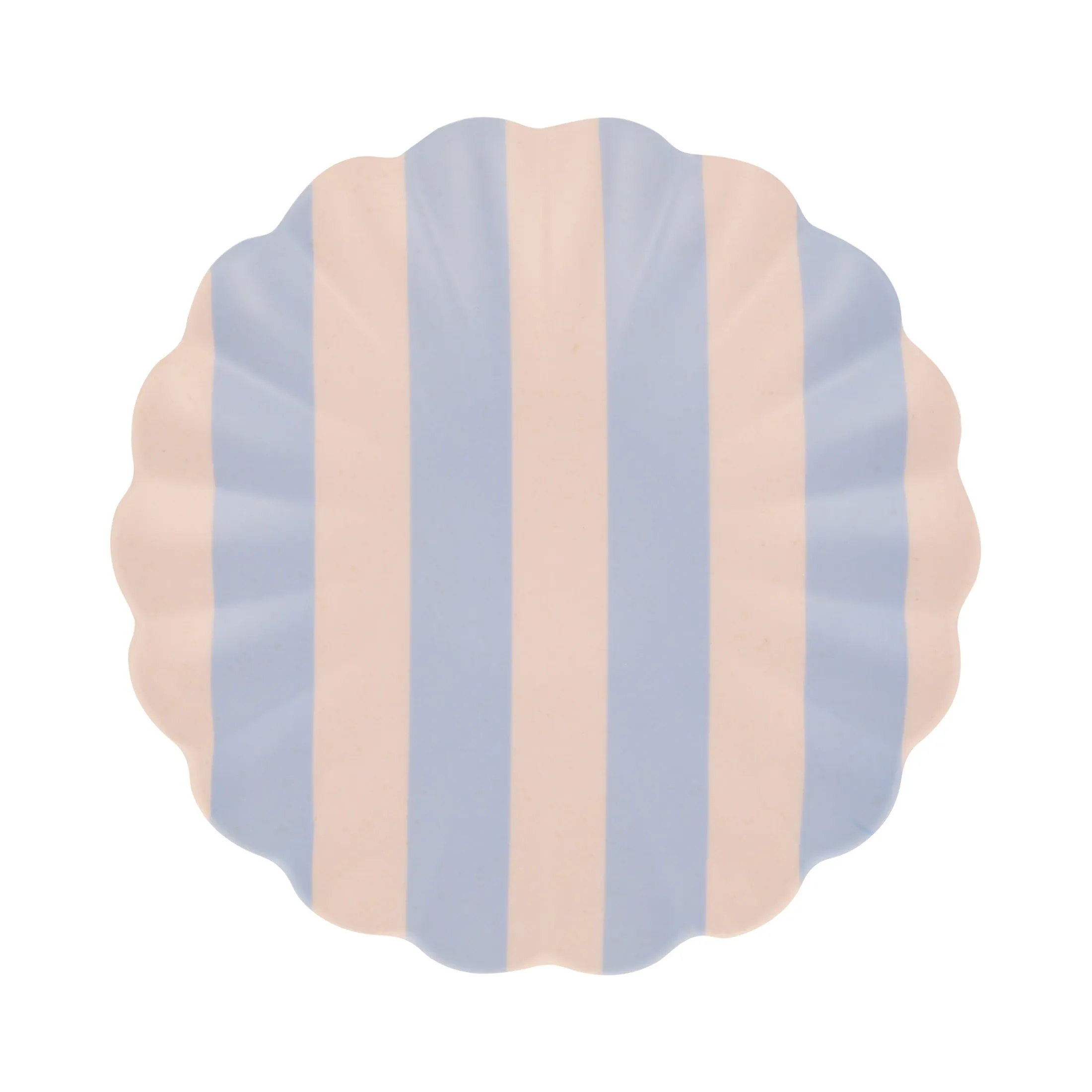 Stripey Assorted Bamboo Small Plates, Set of 6