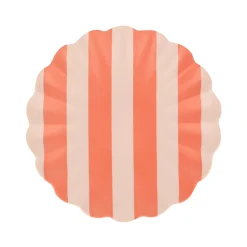 Stripey Assorted Bamboo Small Plates, Set of 6