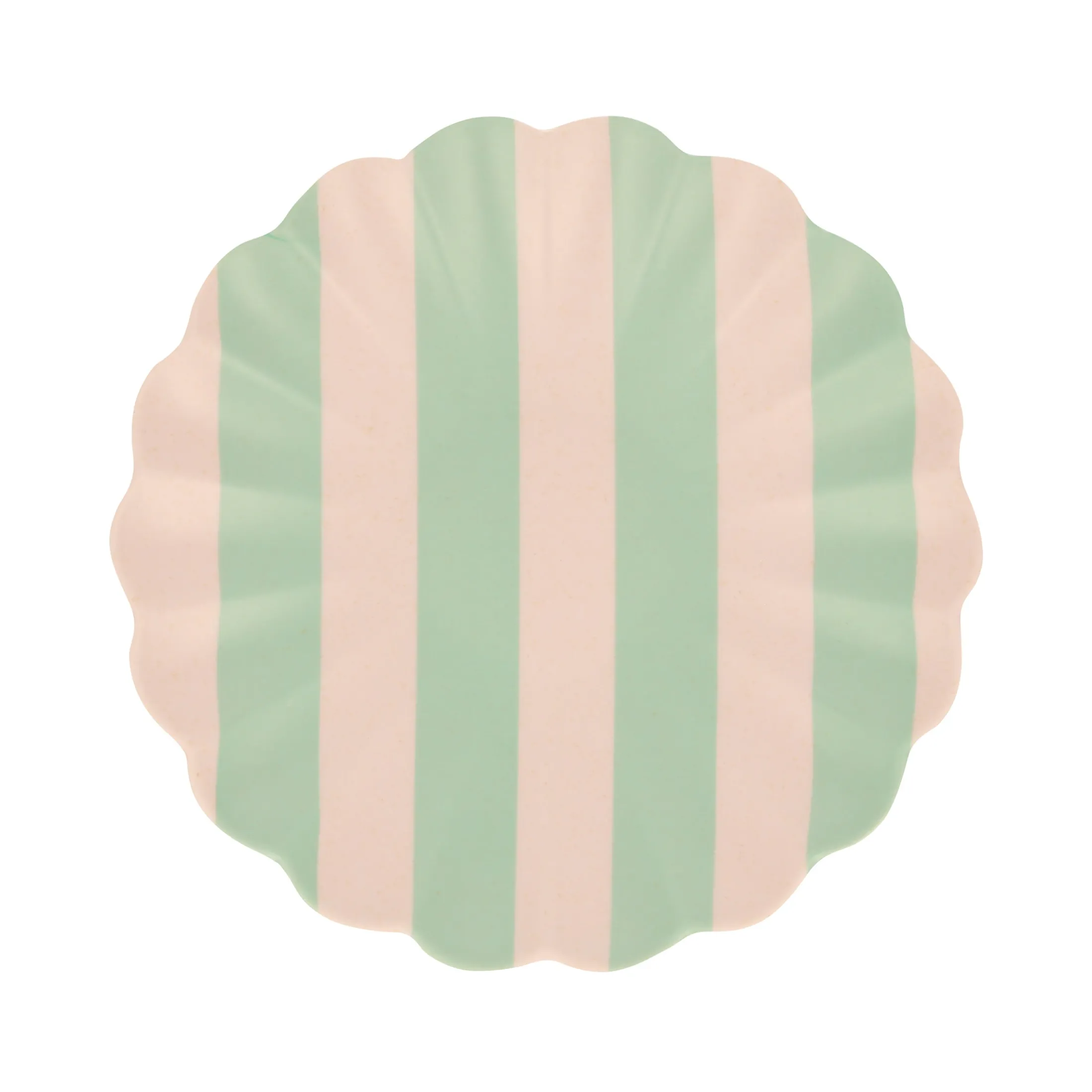 Stripey Assorted Bamboo Small Plates, Set of 6