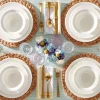 Studio 1414 Rimmed 12-Piece Dinnerware Set