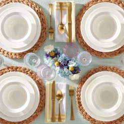 Studio 1414 Rimmed 12-Piece Dinnerware Set